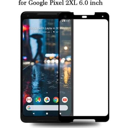 Full Cover Curved Edge Tempered Glass for Google Pixel 2 XL Screen Protector for Google Pixel 2 Pixel2 XL 2XL Protection Film