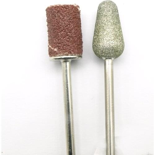 Hot Oval Diamond Nail Drill Bit 3/32" Rotary Cuticle Burr Manicure Cutters Drill Accessories Nail Art Tools Mills