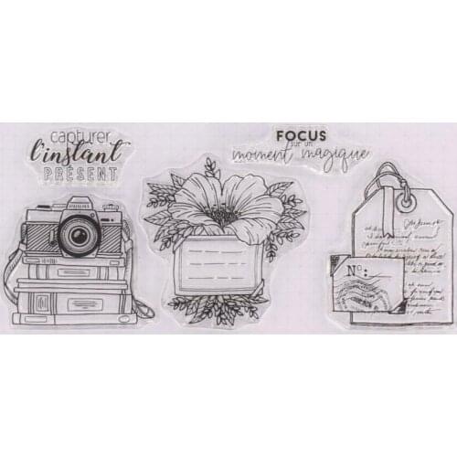 French/camera Transparent Clear Silicone Stamp/Seal for DIY scrapbooking/photo album Decorative clear stamp A0397