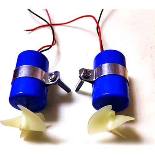 RC Jet Boat Underwater Motor Thruster 7.4V 16800RPM CW CCW 3-blades Propeller Motor for DIY RC Bait Boat Micro ROV Robot Parts