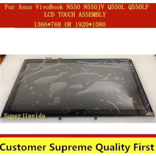 15.6" LCD Display Panel Touch Screen Digitizer Assembly Frame Bezel FOR ASUS N550 N550JV Q550L Q550LF