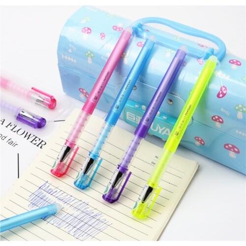 Cute soft holder Erasable gel pen 0.5mm blue ink school pens High quality student stationery