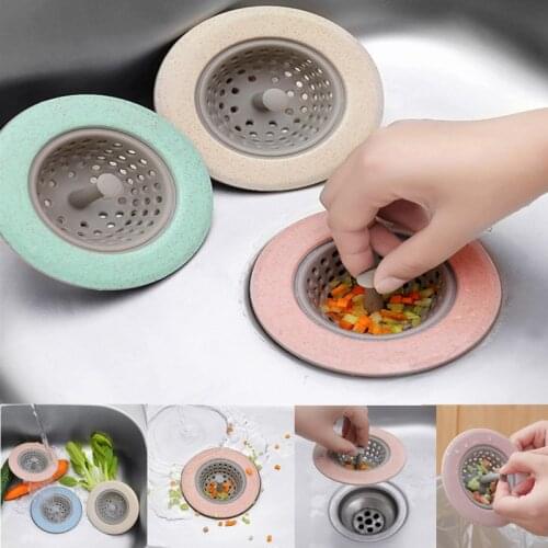 Silicone Sink Strainer Hair Catcher Kitchen Sink Drain Filter Waste Collector Bathroom Accessories Anti-clogging Sink Strainer