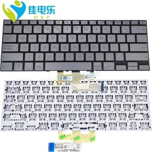 OVY CF Replacement keyboards for ASUS zenbook flip 14 UX462 DA UX462FA Canadian French silver gray keyboard 0KNB0-262NCB00 works