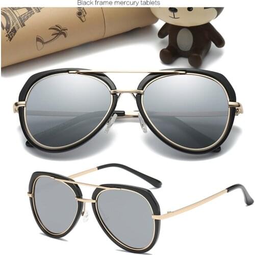 Elbru Fashion Retro Childrens Sunglasses Colorful Mirror Children Glasses Metal Frame Kids Travel Shopping Eyeglasses UV400