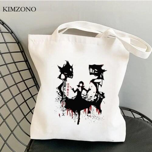 Bungou Stray Dogs shopping bag recycle bag cotton bolso tote shopper reusable bag sac cabas reusable cabas