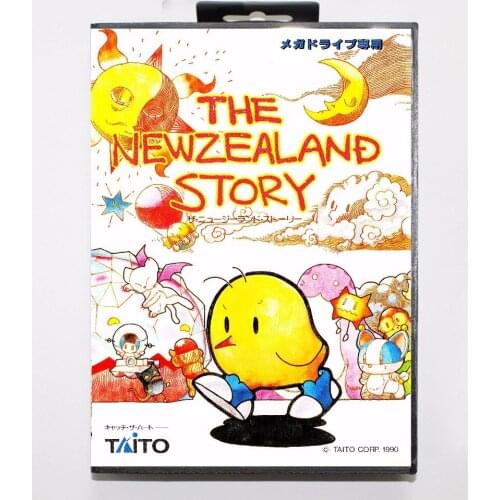 The Newzealand Story 16 bit MD Game Card With Retail Box For Sega Mega Drive