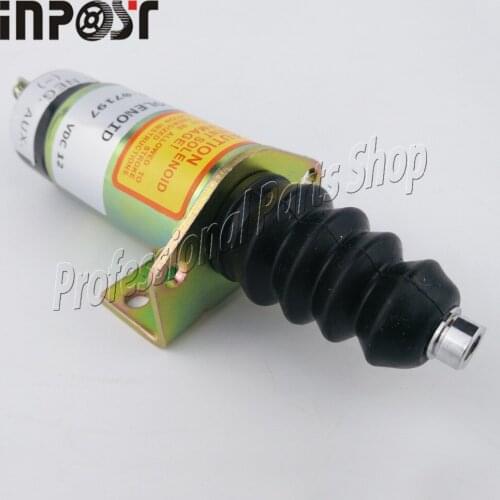 12v Fuel Shutdown Shut Off Solenold 366-07197, 1502, 1502-12C7U2B2S1 For Lister Petter SA-3405T