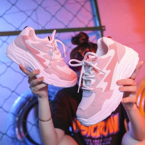XEK Women Shoes 2019 New Chunky Sneakers Women Vulcanize Shoes Casual Fashion Dad Shoes Platform Sneakers Femme Krasovki YYJ190