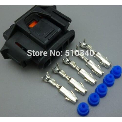 1set 3.5mm 5pin 5-hole waterproof car connector pllug with connector terminals