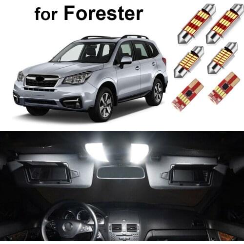 10Pcs Canbus Car Led Interior Light Kit For Subaru Forester 2009-2017 2018 2019 LED Bulbs Dome Map Trunk No Error