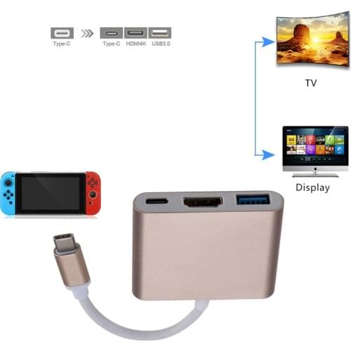 Type C Adapter For Nintend Switch Hub USB-C to HDMI-compatible Mini Dock Station HD Transfer For MacBook Xiaomi Laptop Phone