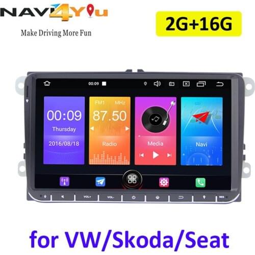 9'' 2 Din Car Multimedia android 10.0 For VW Volkswagen Golf Polo Tiguan Passat b7 b6 SEAT leon Skoda yeti Octavia 2G Car Radio