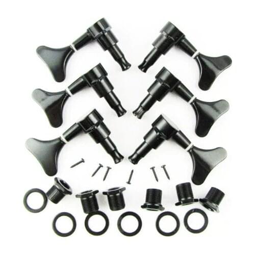 Free shipping! 5/6 Strings Bass guitar Tuning Pegs 3L3R Machine Heads for Bass guitar_3L3R Black color