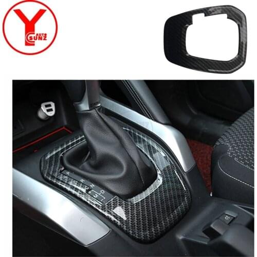 ABS carbon Center Console Shift Lever panel Cover For Renault Kadjar Dynamique 2015 2016 2017 accessories interior parts YCSUNZ