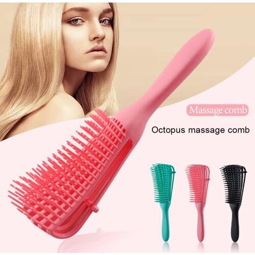 Massage Detangling Hair Brush Scalp Massager Hair Comb Detangle Brush for Curly Hair Brush Detangler Hairdressing Styling Tools