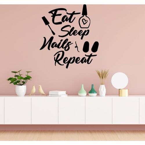 New Design nail salon Wall Sticker Removable Wall Stickers Diy Wallpaper For Kids Rooms Wall Decoration Murals