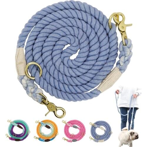 Multifunctional Nylon Dog Leash Pet Dog Leash Walking Training Lead Cats Dogs Leashes Strap Long Dog Belt Rope 6ft Durable