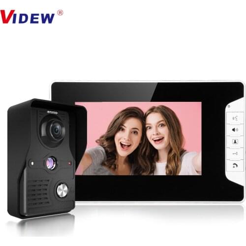 7'' TFT LCD Wired Video Doorbell Intercom Door Entry System Waterproof Bell with Camera and Monitor For Home Security
