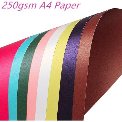 Craft Paper Card Making Cardboard Shining Kraft Paper Thick Paperboard 250gsm Pearl Color Paper DIY Card Iridescent paper
