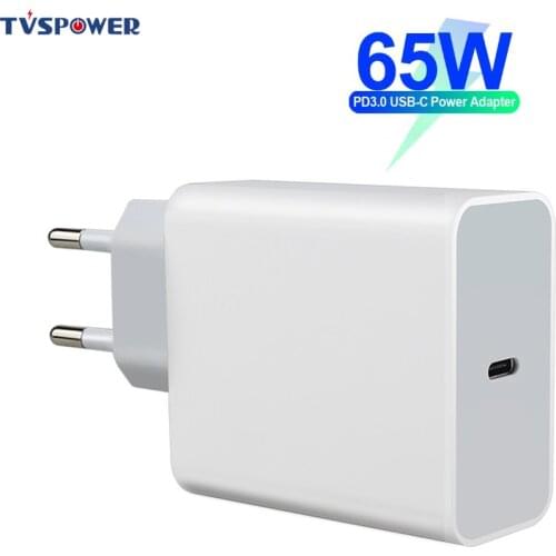 65W PD QC3.0 Quick Charger Adapter USB Type C Charge For iPhone Macbook ASUS Huawei Laptop For Samsung Switch Fast Wall Charger