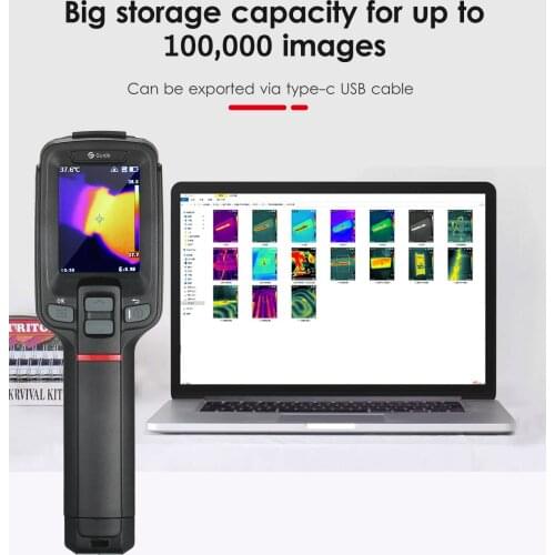 T120 Thermal Imager Infrared Thermal Imaging Camera Handheld Industrial Infrared Camera Thermographic Camera -20℃~400℃(-4℉~752℉)