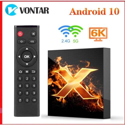 Vontar Android 10 Media Player X1 Andriod 10.0 TV Box OTA BT5.0 6K Google Voice Assistant 5G Dual wifi VS H96 MAX TX6S T95 TVBOX