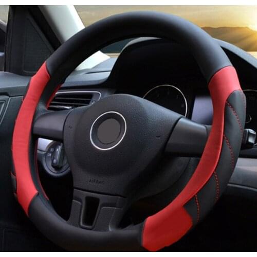 Universal Car Steering-Wheel Covers Anti-Slip Skidproof Durable 36CM Dynamic Fibre Handmade Steering Wheel Cover