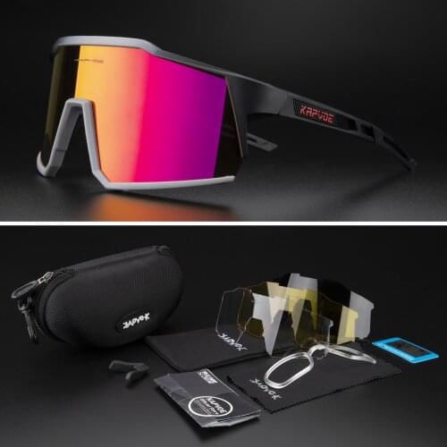 Kapvoe Cycling Glasses Road Cycling Goggles Outdoor UV400 Cycling Sunglasses Sports Protection MTB Road Mountain Bicycle Glasses