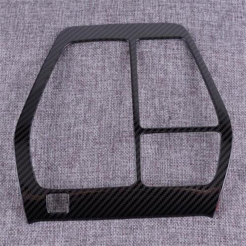 Carbon Fiber Style Inner Console Gear Shift Box Molding Panel Cover Trim Sticker Fit For Toyota RAV4 2019 2020