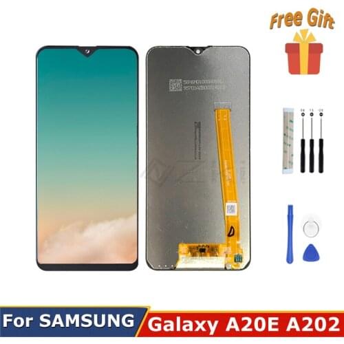 5.8" For SAMSUNG Galaxy A20e A202 2019 LCD Display Touch Screen Digitizer Assembly Spare Parts SM A202F A202K A202DS With Frame