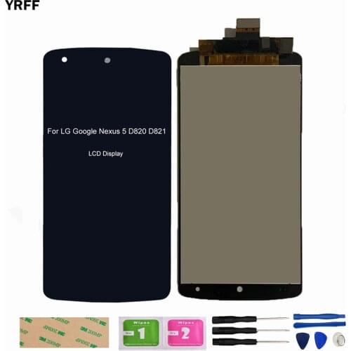 LCD Display Screen For LG Google Nexus 5 D820 D821 LCD Display Touch Screen Digitizer Sensor Panel With Frame