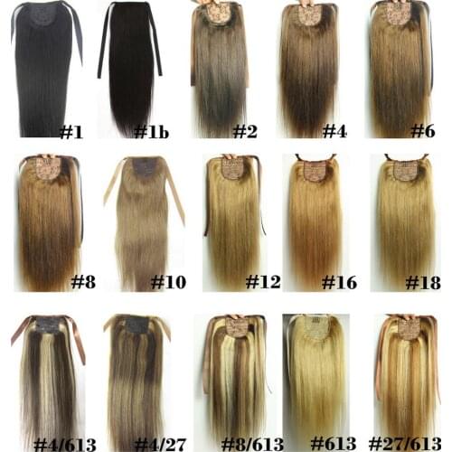 ZZHAIR Human Hair False Tails