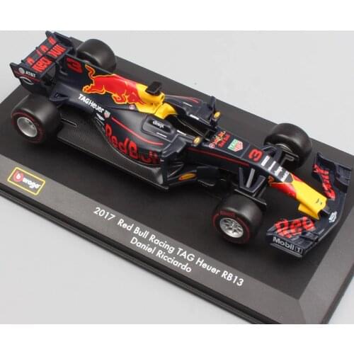 1:32 BBurago Red Bull Racing RB13 No.3 Daniel No.33 racer Diecasts & Toy Vehicles miniature model scale cars kids