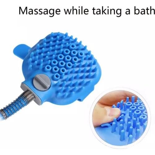 1 Pcs Useful Massager Shower Tool Dog Scrubber Sprayer Pet Bath Nozzle Bathing Tool Cleaning Washing Bath Sprayers Palm-Sized