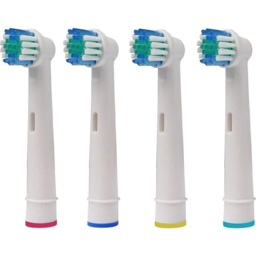 4PCS Electric Toothbrush Replacement Heads For Vitality Sensitive 3D Pro Health Profesional Care White Clean New Design