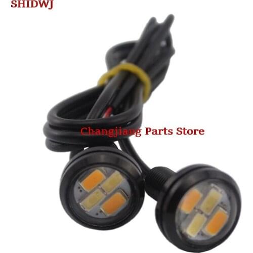 Eagle Eye LED Lights Car Daytime Reverse 4W Signal Bulbs White 23mm 12V 2Pcs/lot