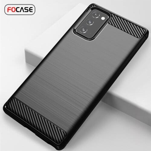 Case For Samsung Note 20 Soft TPU Cover Carbon Fiber Brushed Texture Cases For Samsung Galaxy Note 20 Note20 Ultra Case Cover