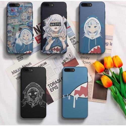 Anime Hololive Usada Pekora Gawr Gura Phone Case Fundas Shell Cover For Iphone 6 6s 7 8 Plus Xr X Xs 11 12 13 Mini Pro Max