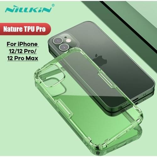 For iPhone 12 case Nillkin Nature Transparent Soft silicon TPU Protector cover for iPhone 12 Pro Max for iPhone 12 Pro case 6.7