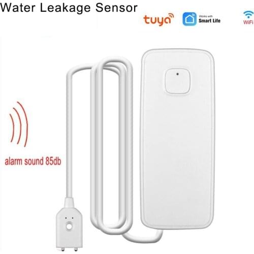 Tuya Water Leakage Sensor Alarm Leak Alarm Detector Flood Alert Remote Monitor Smart Home Security System Water Leakage Sensor