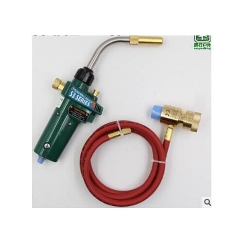 Mapp Gas Brazing Torch Self Ignition Trigger 1.5M Hose Propane Welding Heating Bbq Hvac Plumbing Jewelry Cga600 Burner