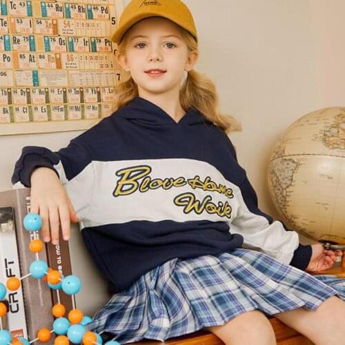 Girls Clothing Sets Long Sleeve Hoodies - Plaid Print Skirt 2 Piece For Kids Clothes Suit 5 - 14y Children Outfit School Uniform