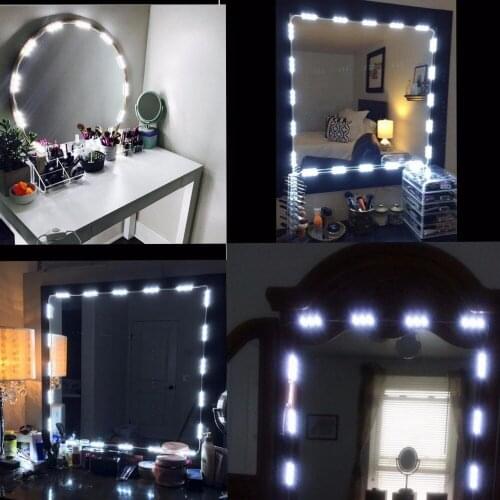 Makeup Vanity Mirror Lights Dimmable 60 Leds 9.8ft Diy Led Make-up Light Kit 2800lm For Cosmetic Mirrors/kitchen With Remote