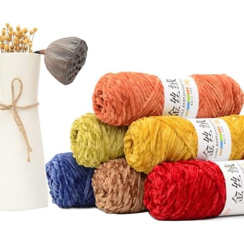 Colorful cashmere baby thread hand knitted medium thick sweater scarf hand made DIY Crochet doll wool yarn