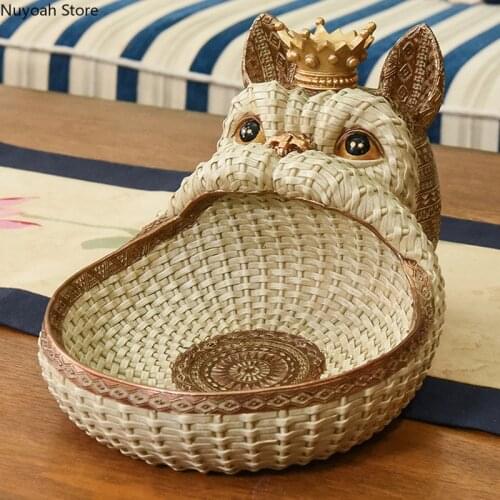 Creative Animal Storage Tray Fruit Key Sundries Storage Small Furnishings Resin Crafts Furnishings Living Room Home Decoration
