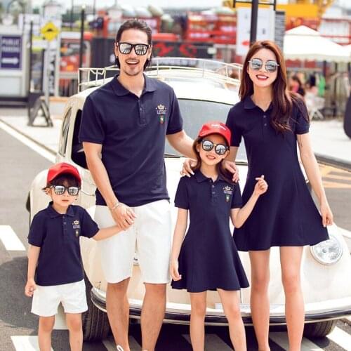 New Summer Mother Daughter Dresses Sports Clothing Family Matching Pajamas Dad Beach Clother Tw Brother Sister Look Clothes
