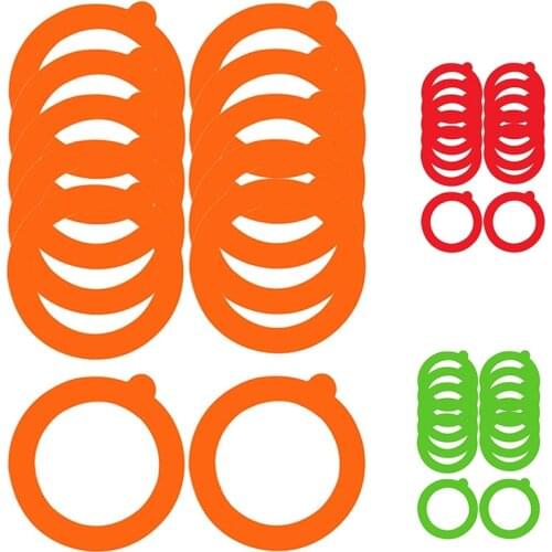 HOT-12 Pack Silicone Replacement Gasket, Airtight Rubber Seals Rings for Mason Jar Lids, Leak-Proof Canning Silicone