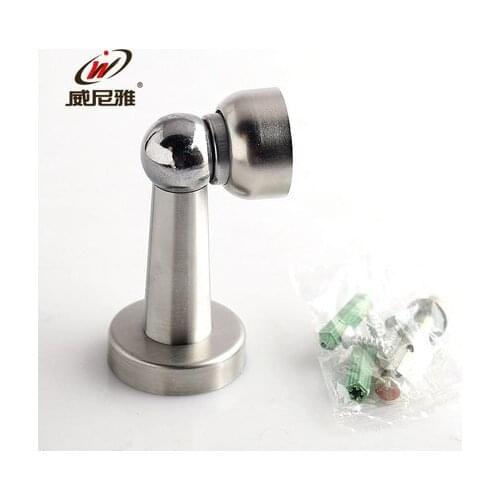 2015 Hot Sale High Quality Stainless Steel Magnetic Sliver Home Office Door Stop Stopper Holder Catch Fitting Screw