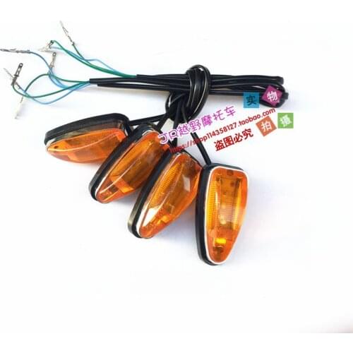 Motorcycle 12V Amber Mesh Lens LED Turn Signal Brake Light 10mm Aluminum Housing For Chopper Bobber Cafe Racer